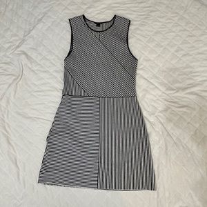 Theory Stripped Mini Dress